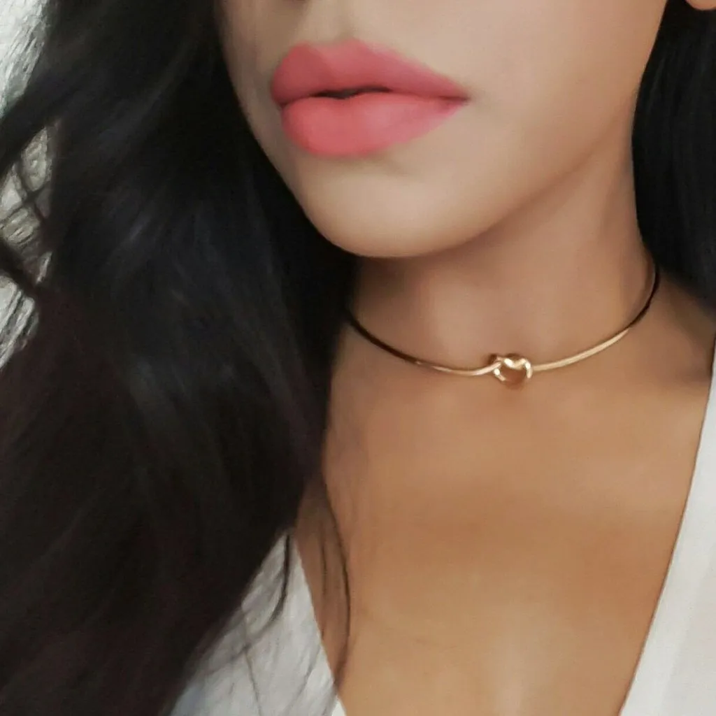 Knot Choker Necklace (Gold & Silver)