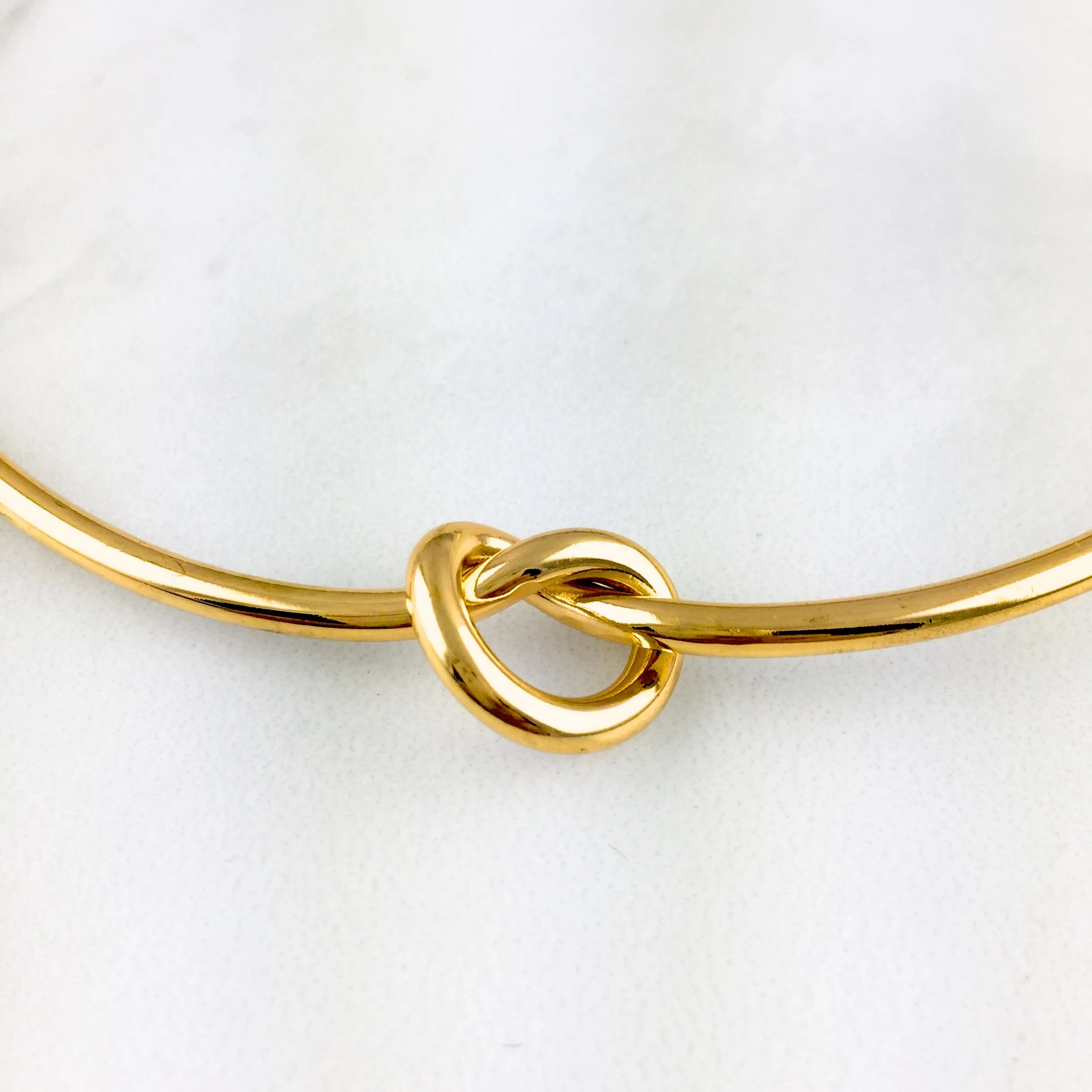 Knot Choker Necklace (Gold & Silver)