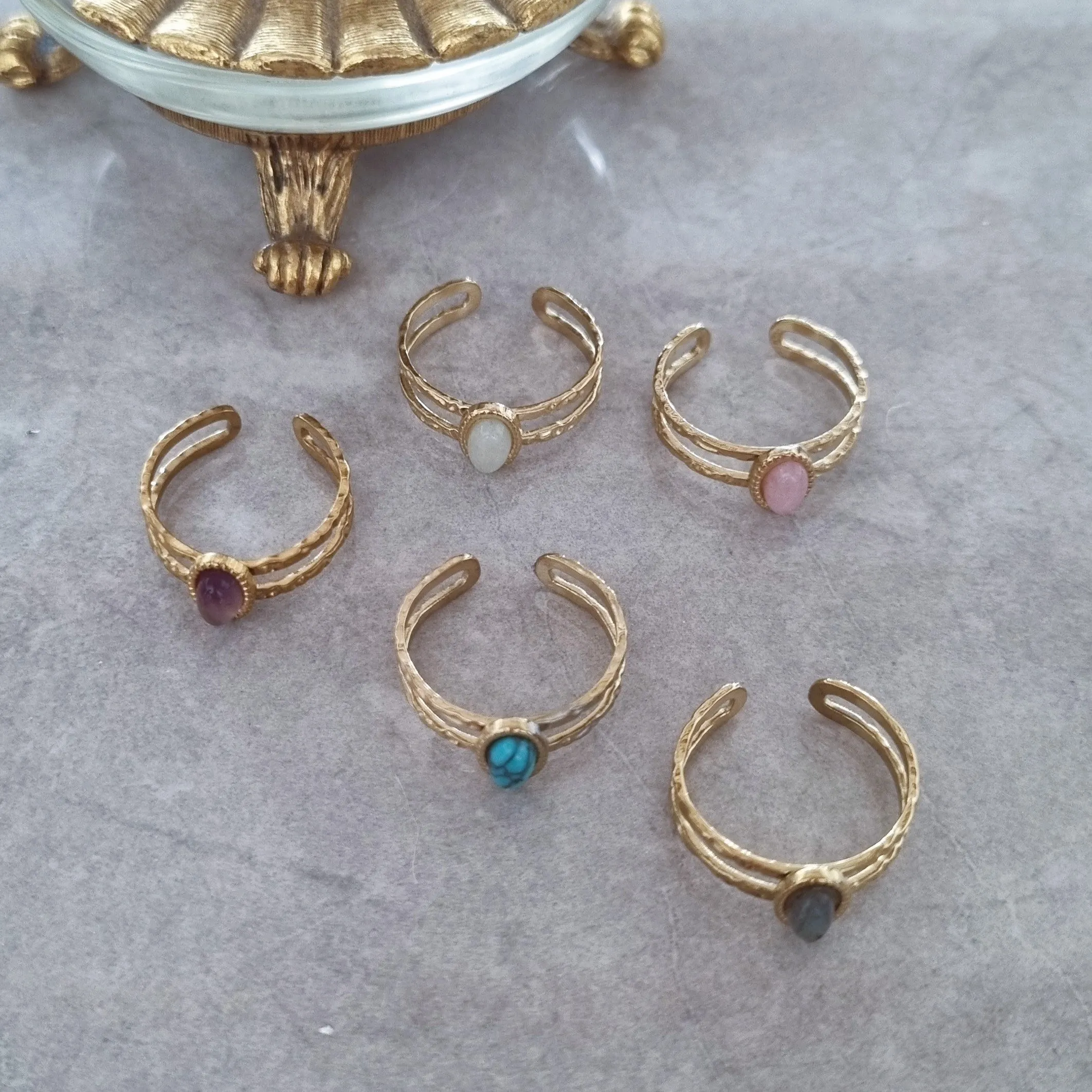 Lana rings (gold)