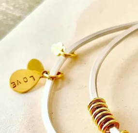 'Love' charm bangle