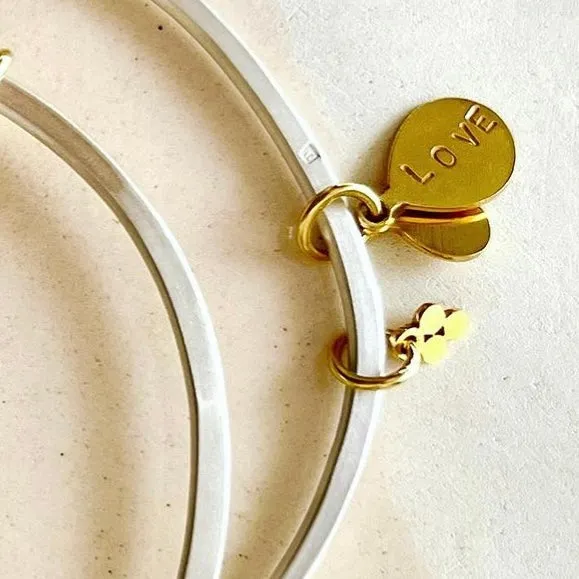 'Love' charm bangle