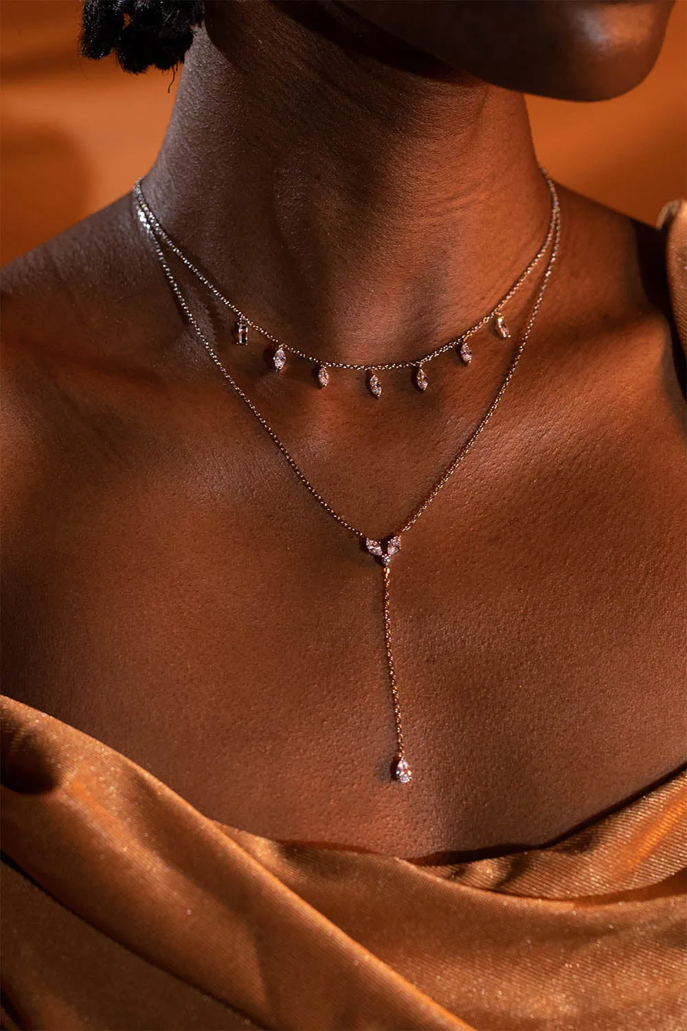 Marquise Choker Silver