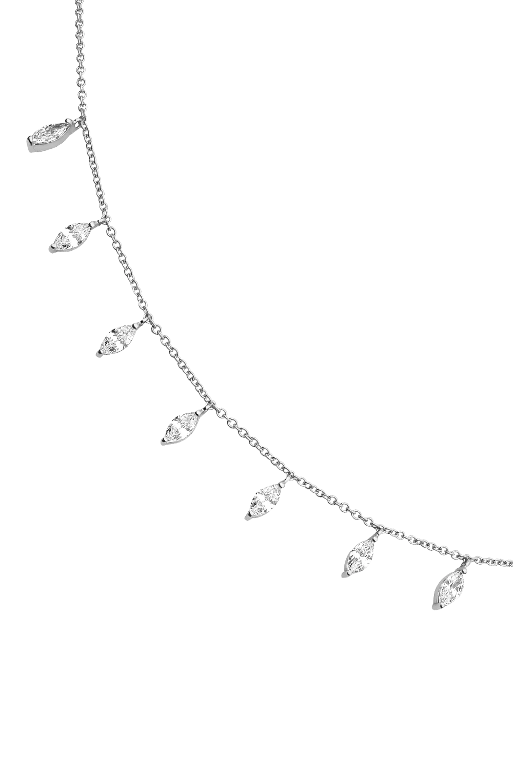 Marquise Choker Silver