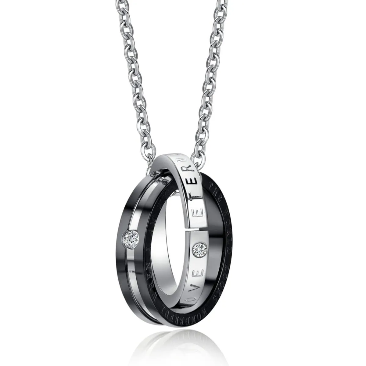 Matching Eternal Love Promise Rings with Necklaces