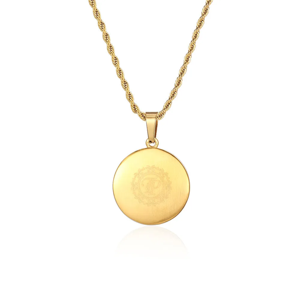 Maze Pendant - Gold