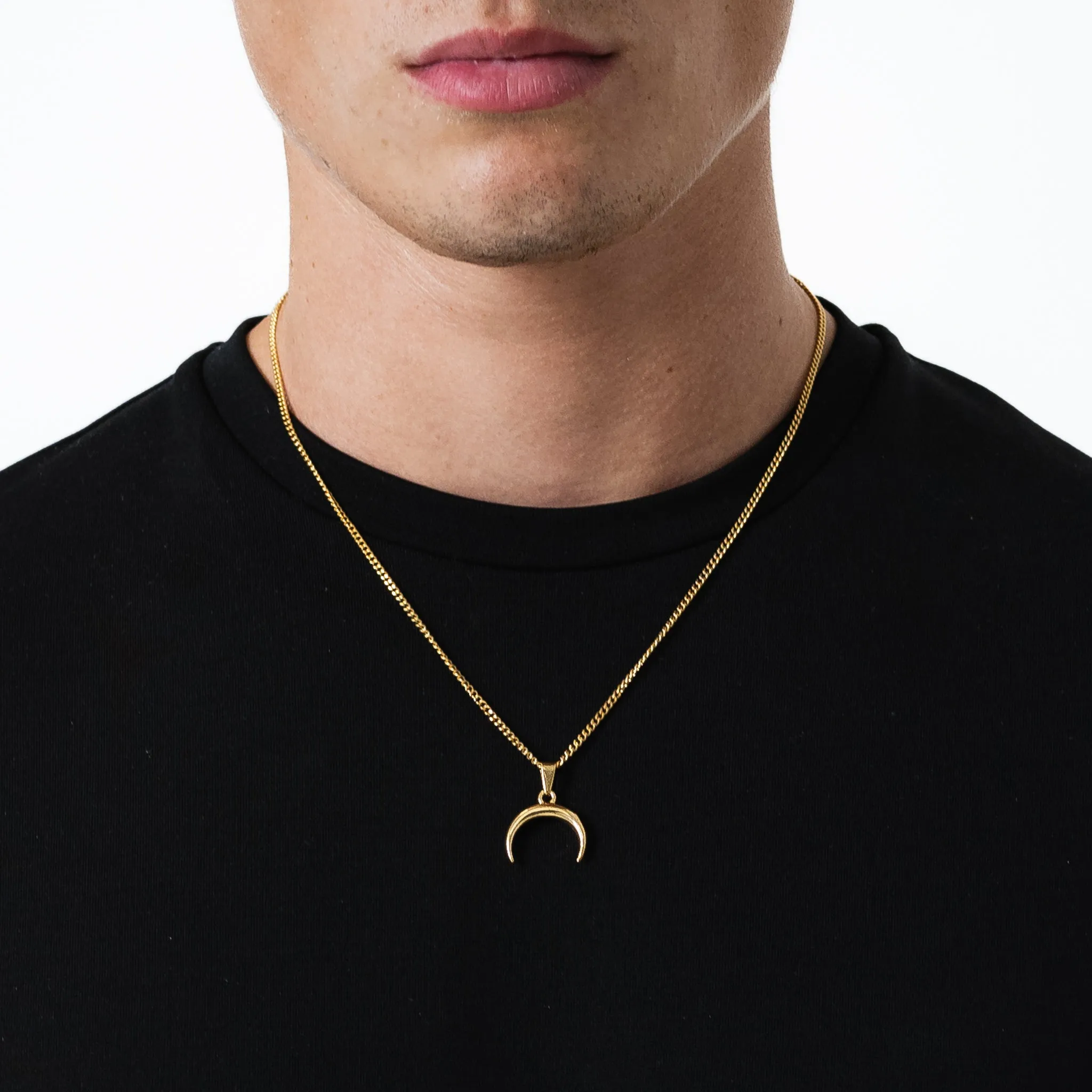 Moon Pendant (18K Gold)