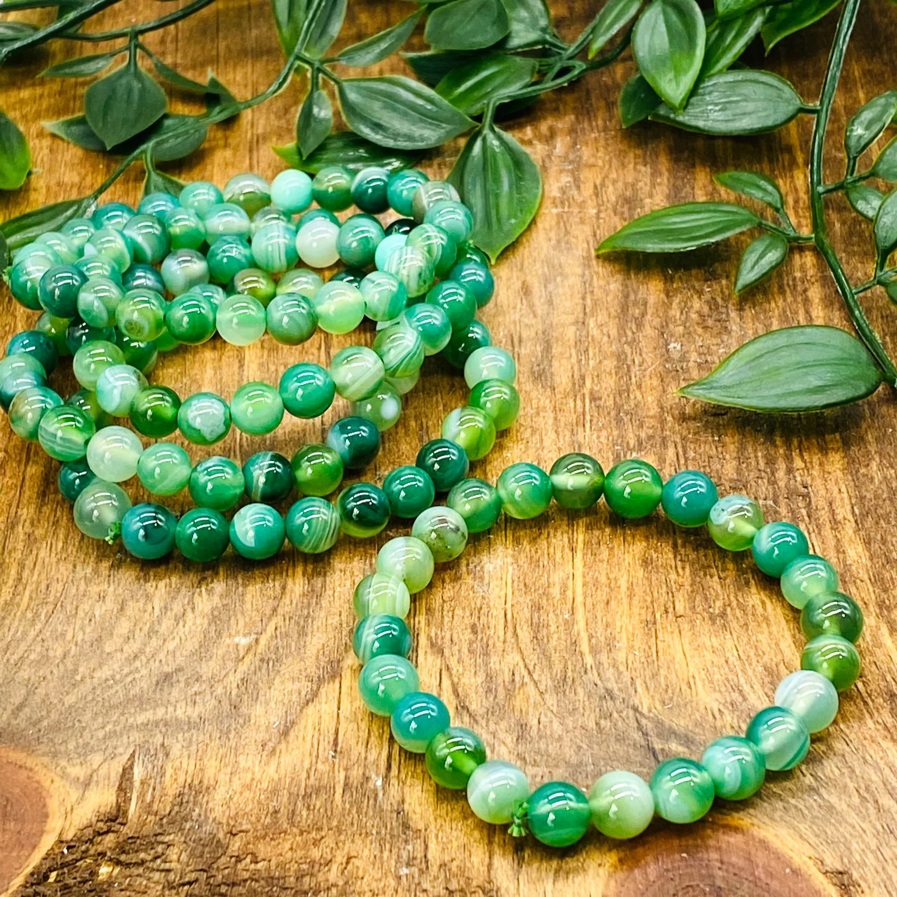 Natural Jade Bracelets, Light Green Jade Bangles, Green Jade Bracelets, 8mm Beads, Healing Bracelets, Chakra Cleansing Bracelet