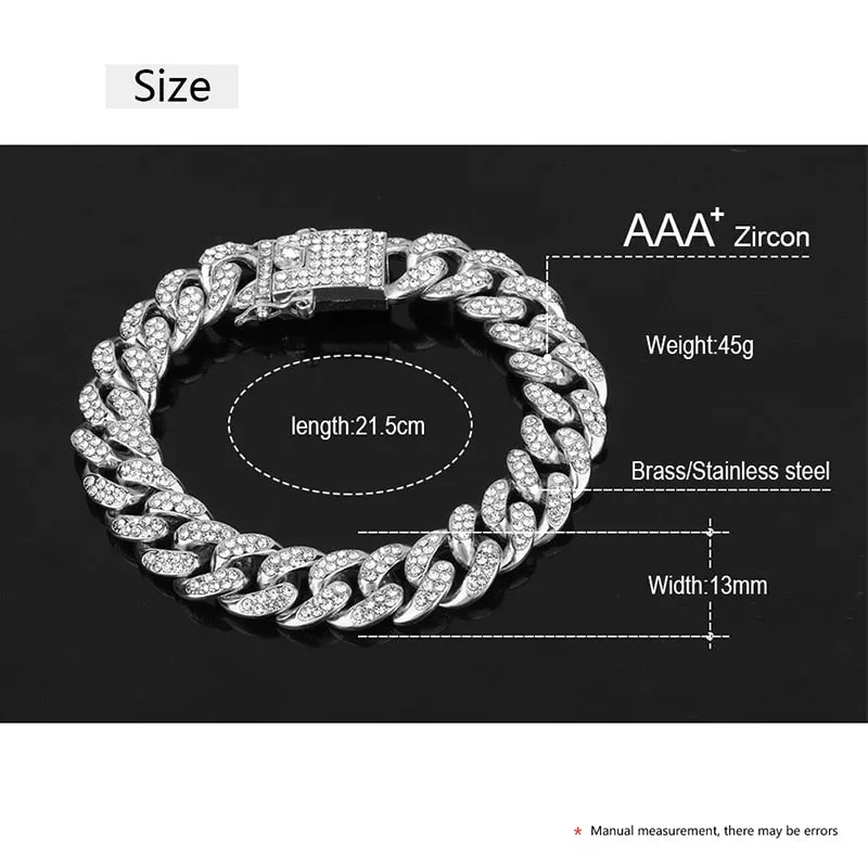 Personalized Bracelets For Men-Cuban Link Chain Bracelet-Personalized Bracelets