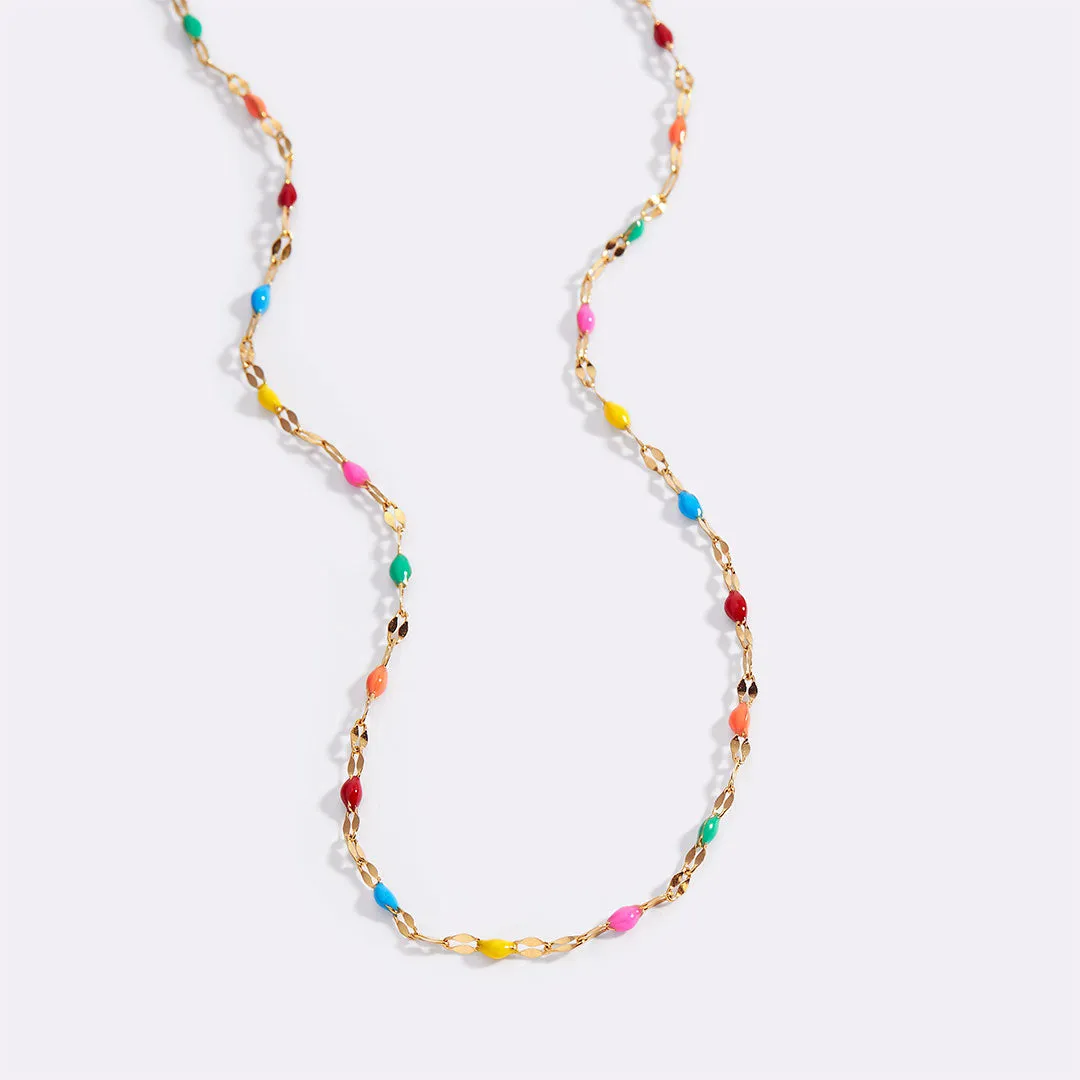 Rainbow Choker Necklace