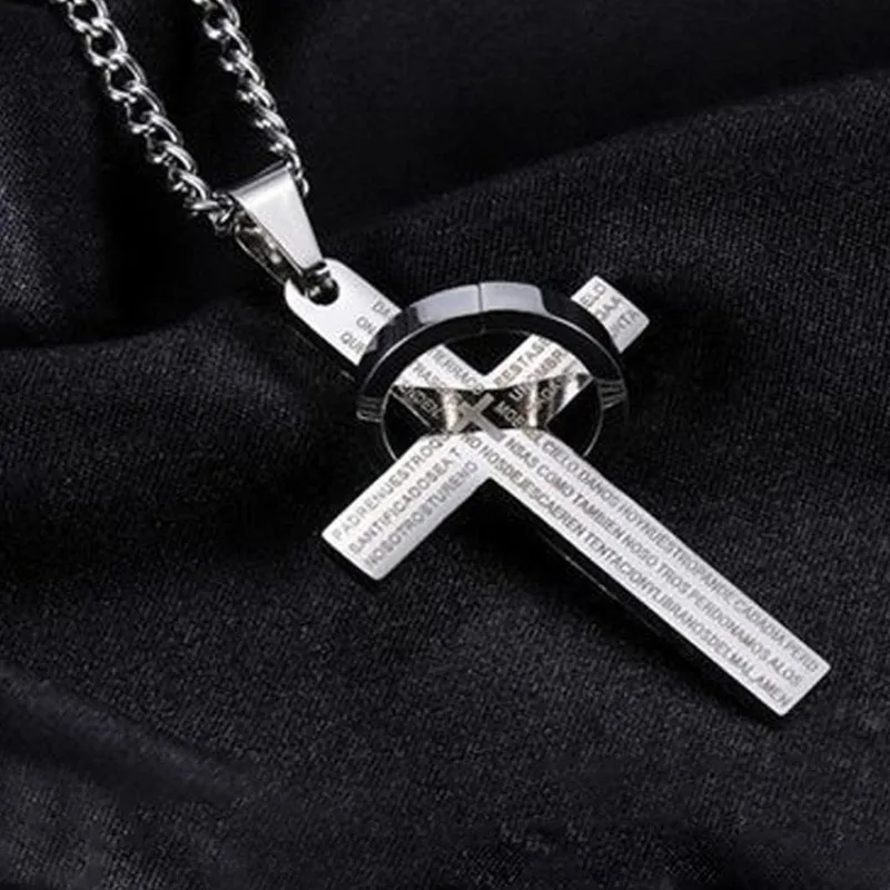 Ring cross pendant