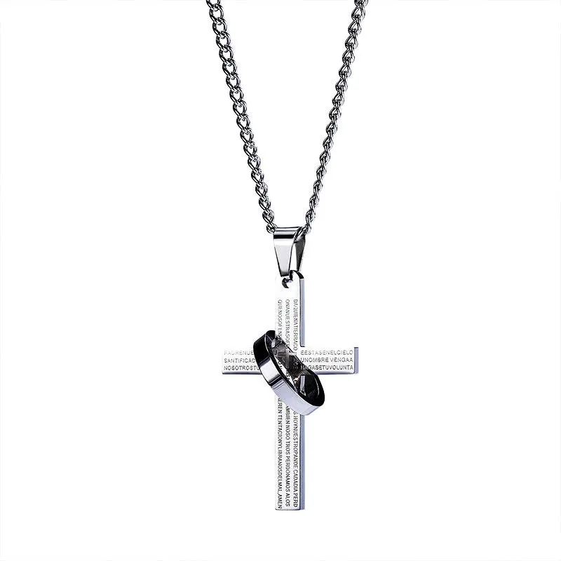 Ring cross pendant