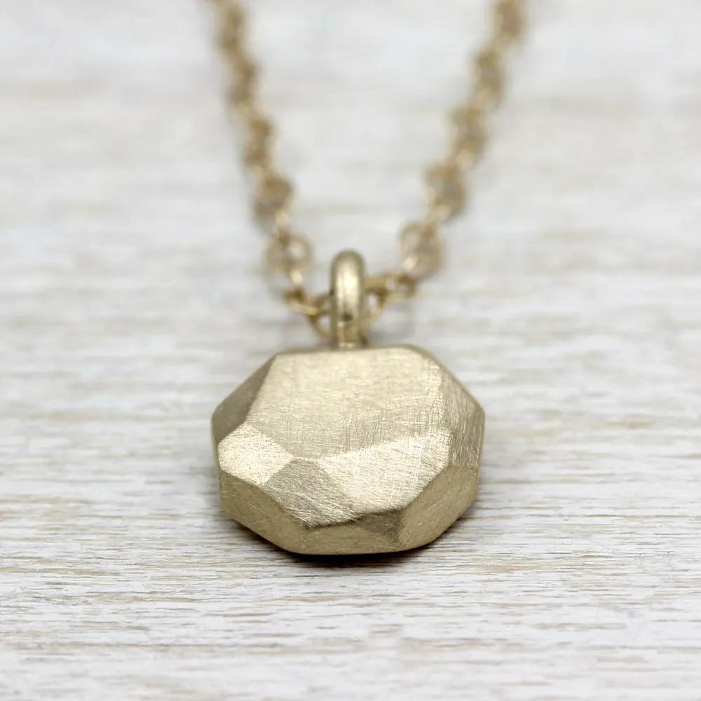 Round Faceted Pendant