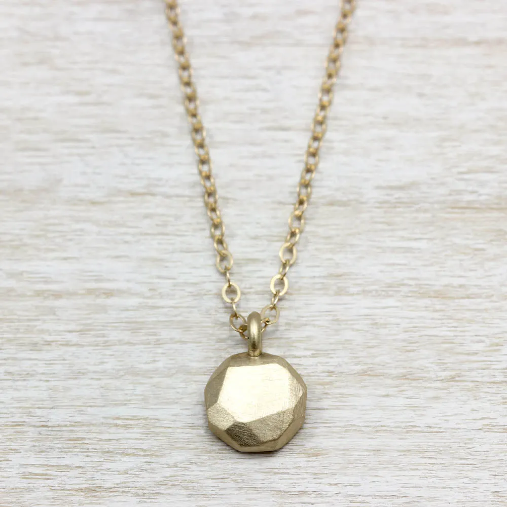 Round Faceted Pendant