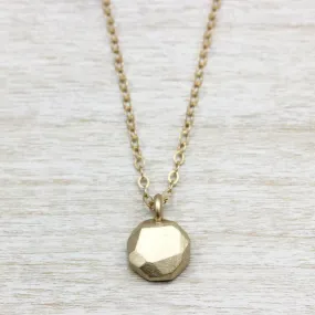 Round Faceted Pendant