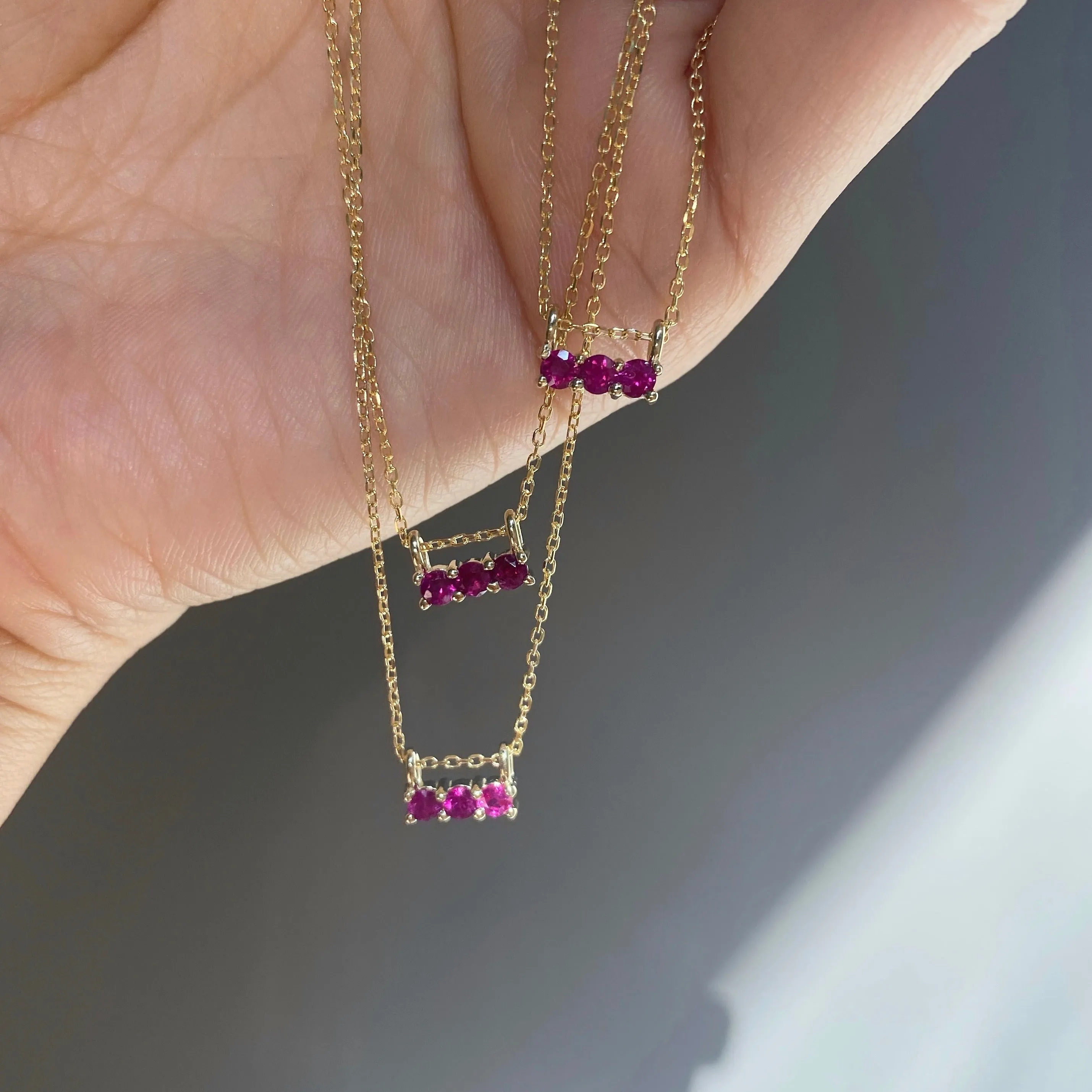 Ruby 3S Necklace