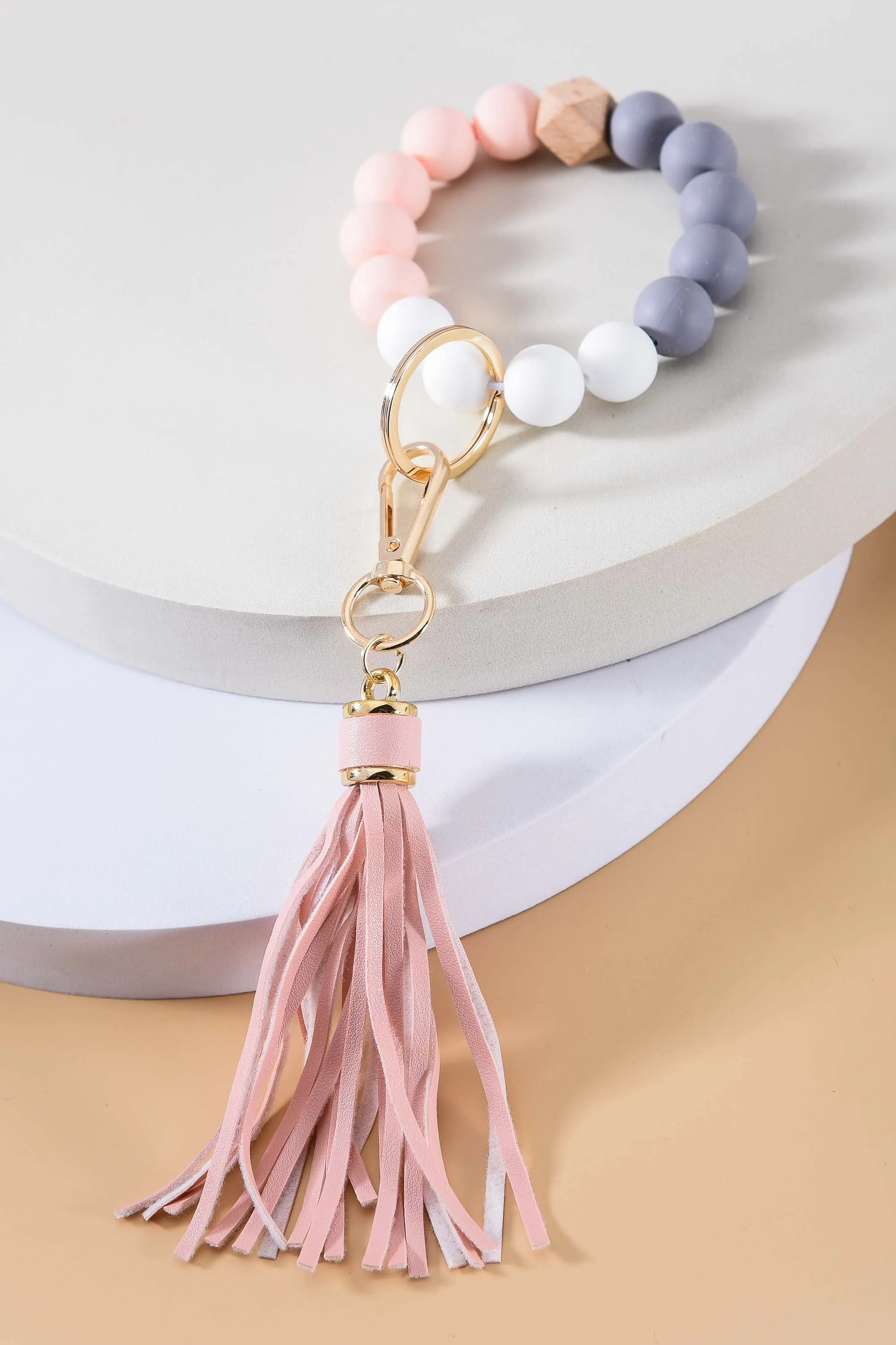 Silicone Bead Tassel Bracelets