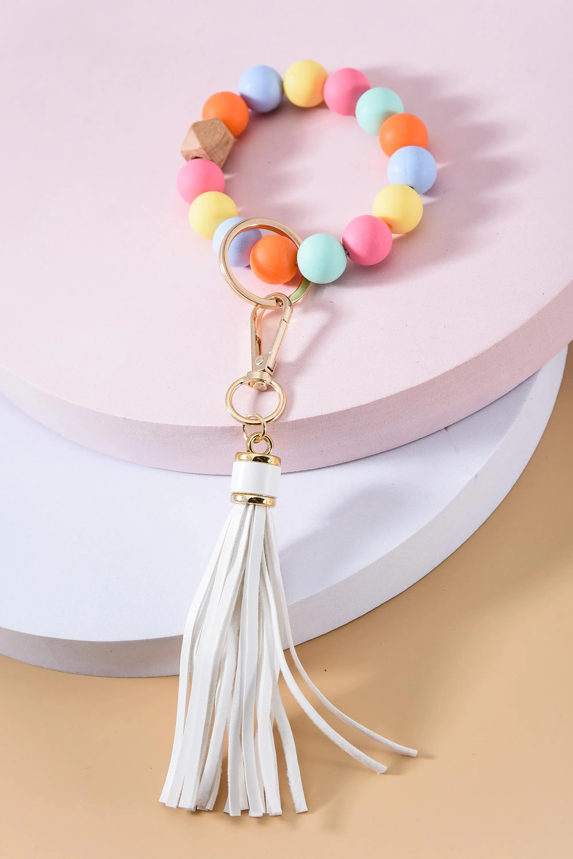 Silicone Bead Tassel Bracelets