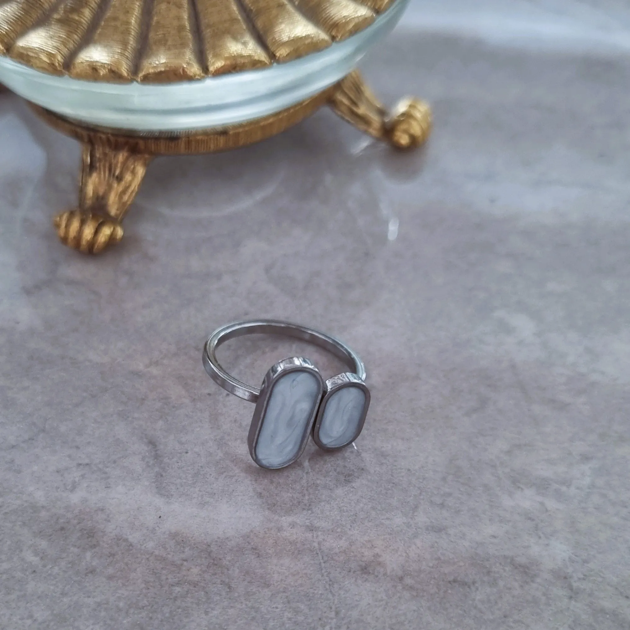 Smalto rings (silver)