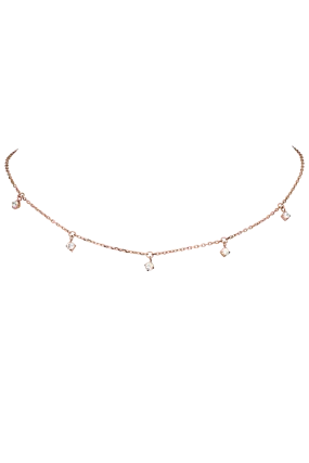 Sparkling Choker 14K Rose Gold Plated