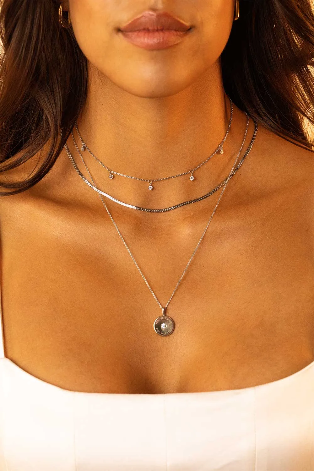 Sparkling Choker Silver