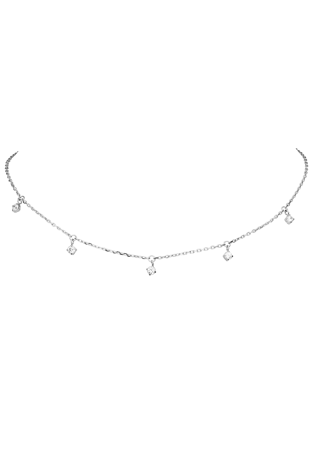 Sparkling Choker Silver