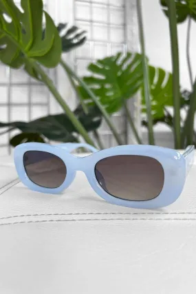 Squared Off Oval Sunglasses