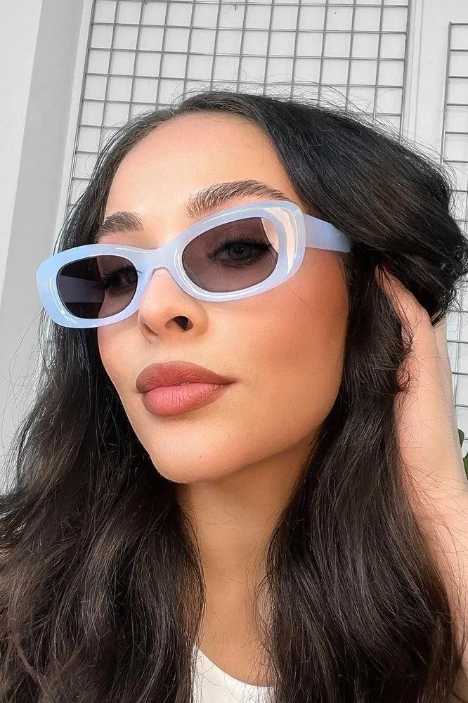 Squared Off Oval Sunglasses