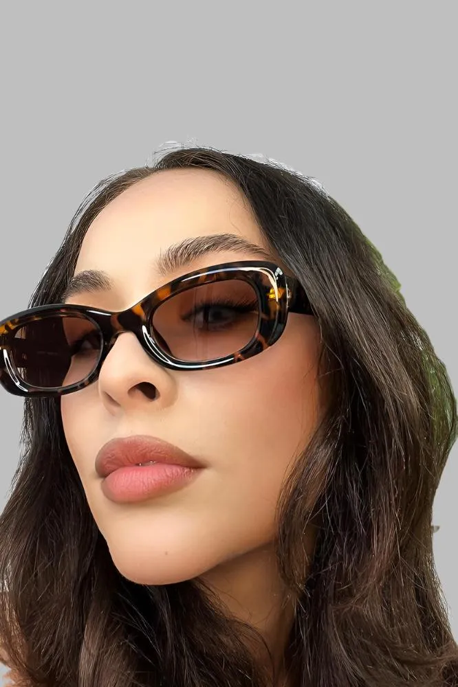 Squared Off Oval Sunglasses