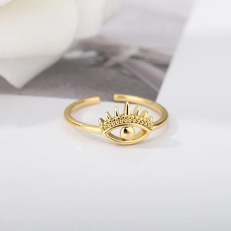 Stainless Steel Rings for Women Aesthetic Heart Gold C