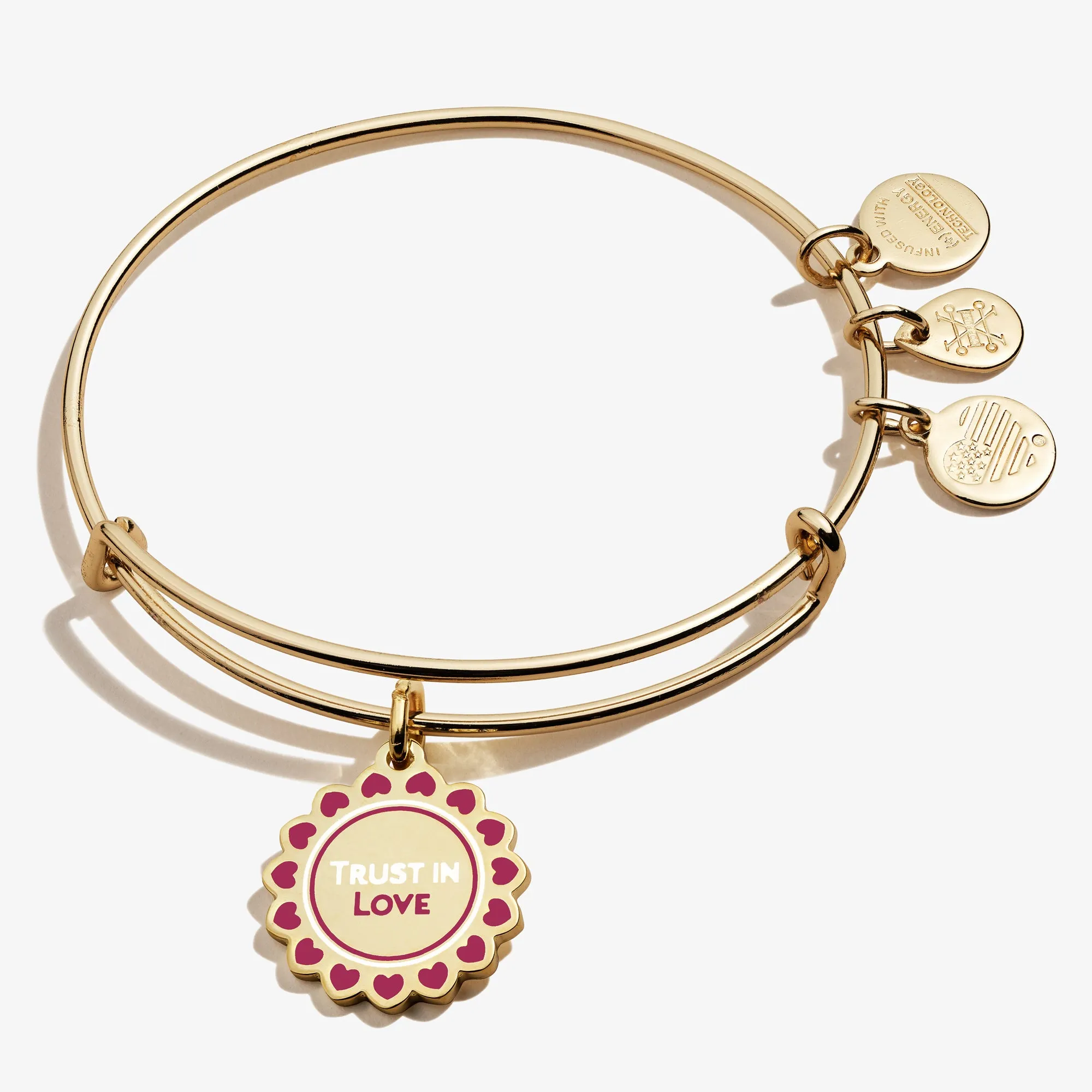 'Trust in Love' Charm Bangle