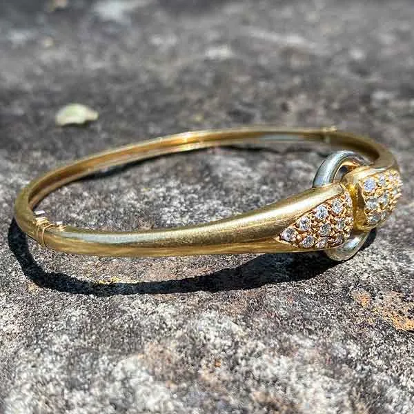 Vintage Diamond Bangle Bracelet